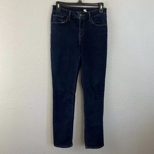 Levi's Mid Rise Skinny Dark Wash Blue Denim Jeans